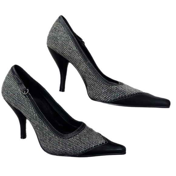 Seychelles vintage houndstooth point toe heels - Picture 2 of 4